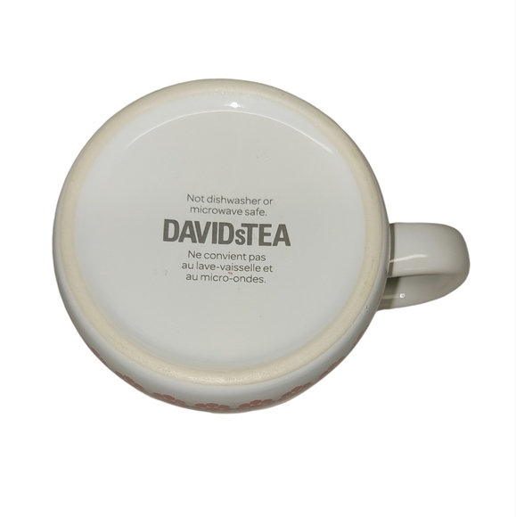 David's Tea Mug Pink, White and Gold - Picture 2 of 8